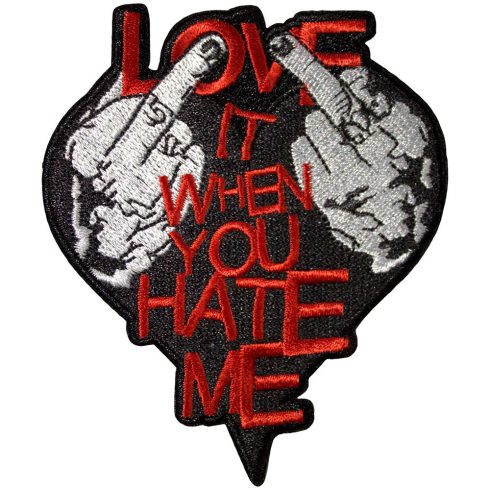 Avril Lavigne - Love It When You Hate Me (szőtt) felvarró