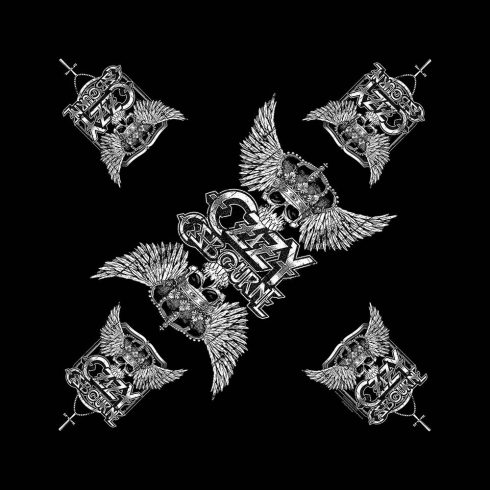 Ozzy Osbourne - Skull & Wings kendő
