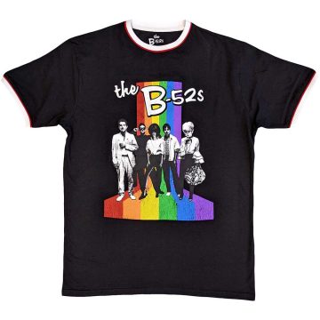 B52s - Rainbow Stripes Ringer póló