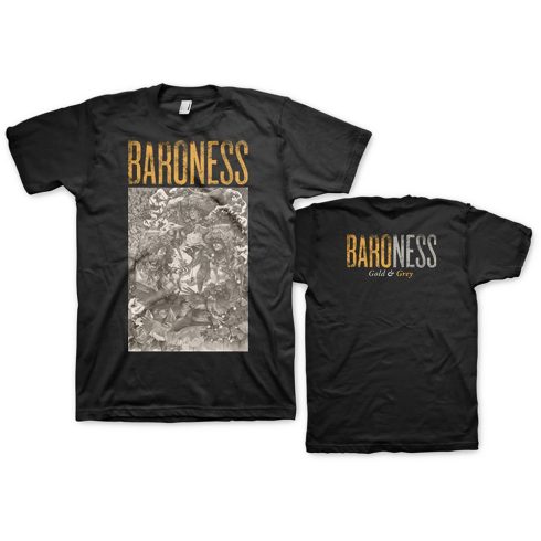 Baroness - Gold & Grey (Back Print) póló