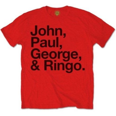 The Beatles - John, Paul, George & Ringo Red póló