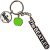 The Beatles - Text Logo Drop T Drum & Apple Charms fém kulcstartó