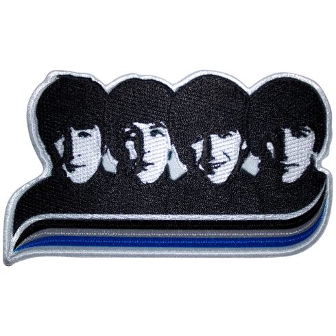The Beatles - Heads & Stripes (szőtt) felvarró