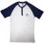 The Beatles - Mini Drum Logo (Grey & Navy Blue) (3 Button Collar) póló