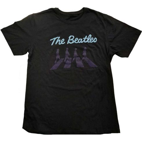 The Beatles - Crossing Silhouettes (Puff Print) póló