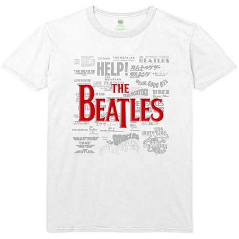 The Beatles - Titles & Logos (Puff Print) póló