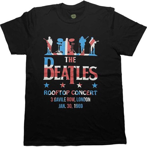 The Beatles - Drop T Rooftop Flag póló