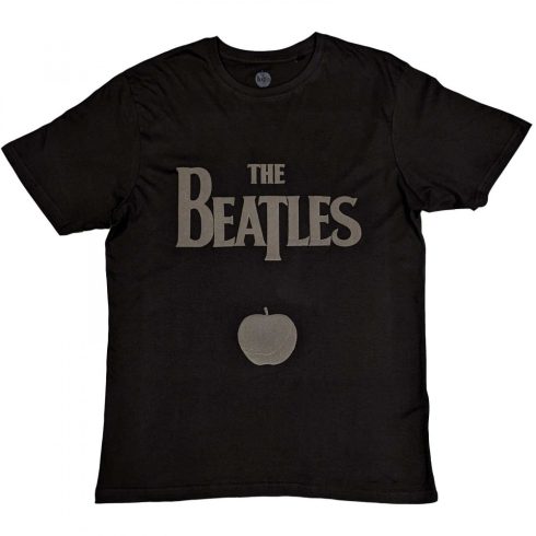 The Beatles - Drop T Logo & Apple (Hi-Build) póló