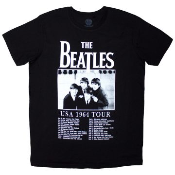 The Beatles - Tour '64 Dates (Black) póló