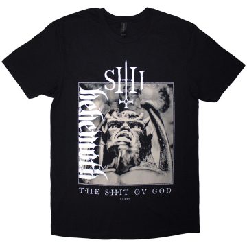   Behemoth - The Shit Ov God Vertical Logo Cover (Black) póló