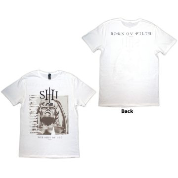 Behemoth - The Shit Ov God Sepia Parchment (White) póló