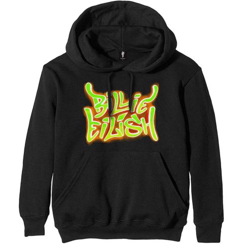Billie Eilish - Airbrush Flames Blohsh (Back Print) pulóver