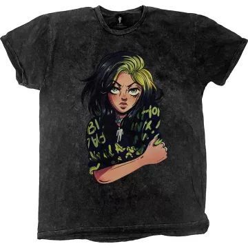 Billie Eilish - Anime Billie (Dip-Dye) póló