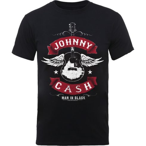 Johnny Cash - Winged Guitar póló