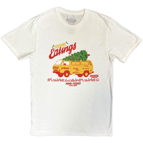 Stranger Things - Season Of Eating Hand Tossed (White) póló