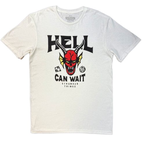 Stranger Things - Hell Can Wait (White) póló