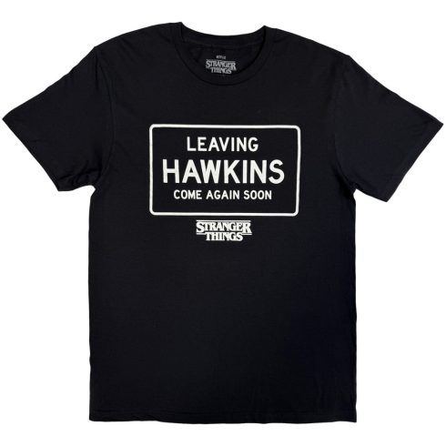 Stranger Things - Leaving Hawkins (Black) póló