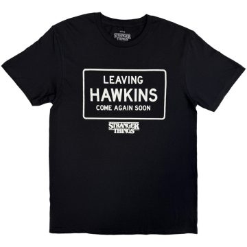 Stranger Things - Leaving Hawkins (Black) póló