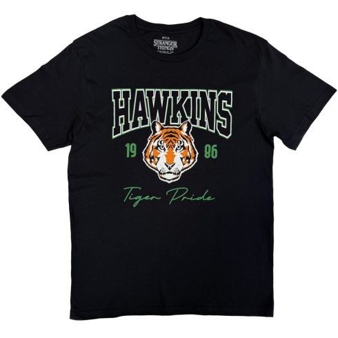 Stranger Things - High School Hawkins (Black) póló