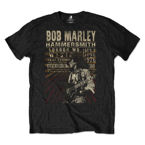 Bob Marley - Hammersmith '76 póló