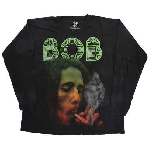 Bob Marley - Smoke Gradient (Dip-Dye) hosszú ujjú póló