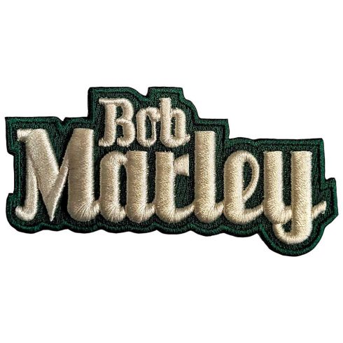 Bob Marley - Text Logo hímzett felvarró