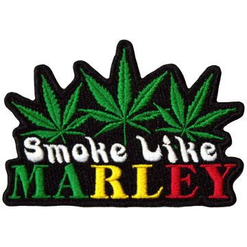 Bob Marley - Smoke Like (szőtt) felvarró