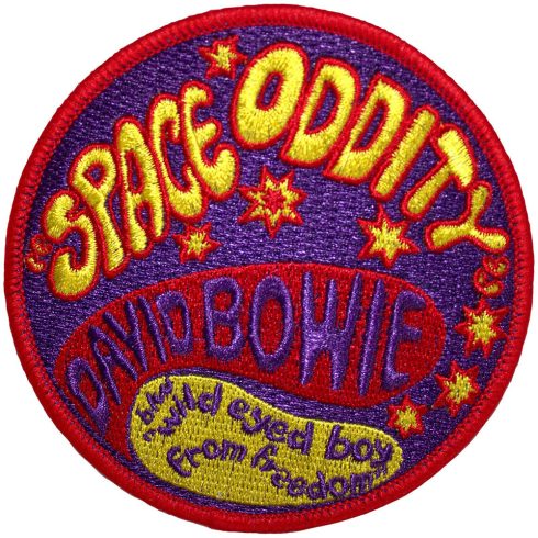 David Bowie - Space Oddity (szőtt) felvarró