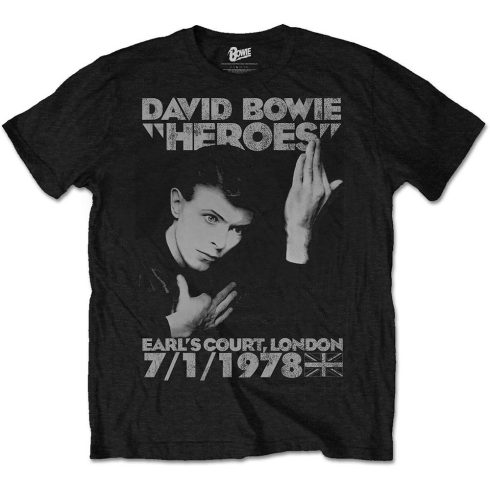 David Bowie - Heroes Earls Court póló