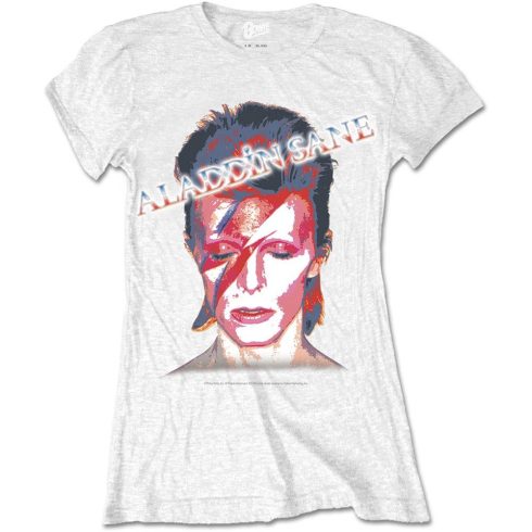 David Bowie - Aladdin Sane White női póló
