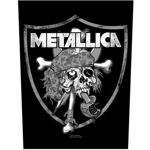 Metallica - Raiders Skull hátfelvarró