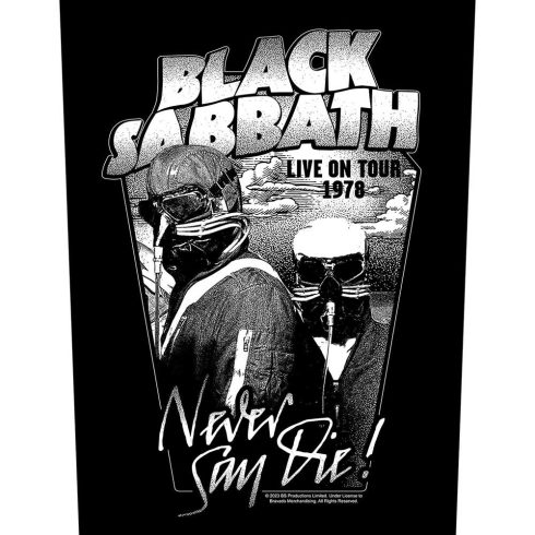 Black Sabbath - Never Say Die hátfelvarró