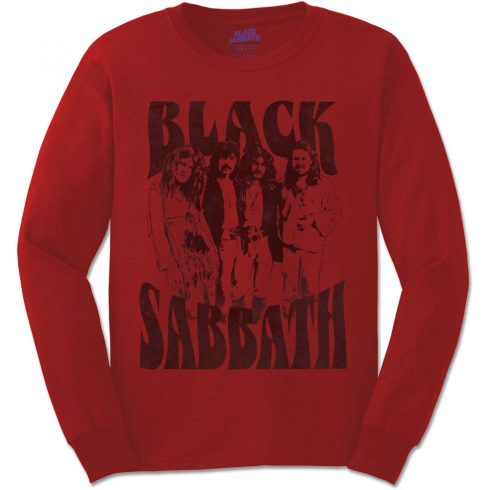 Black Sabbath - Band and Logo hosszú ujjú póló