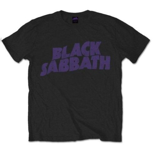 Black Sabbath - Wavy Logo Vintage póló