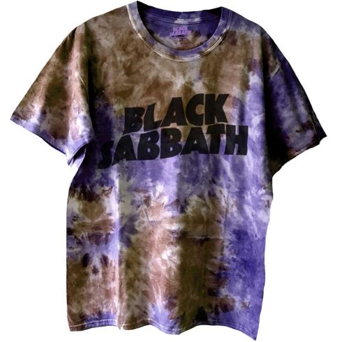 Black Sabbath - Wavy Logo (Dye-Wash) póló