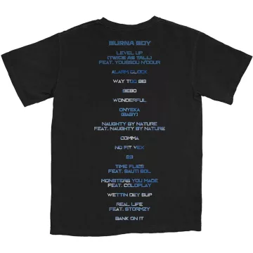 Burna Boy - Album Tracks (Back Print) póló