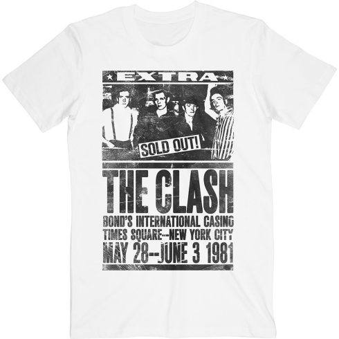 The Clash - Bond's 1981 póló