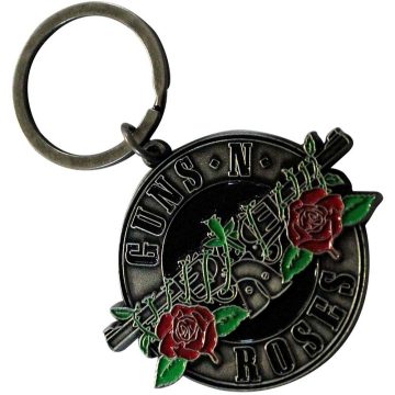 Guns N' Roses - Silver Circle Logo fém kulcstartó