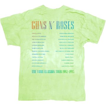   Guns N' Roses - Gradient Use Your Illusion Tour (Back Print & Dye Wash) póló