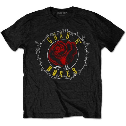 Guns N' Roses - Rose Circle Paradise City (Back Print) póló