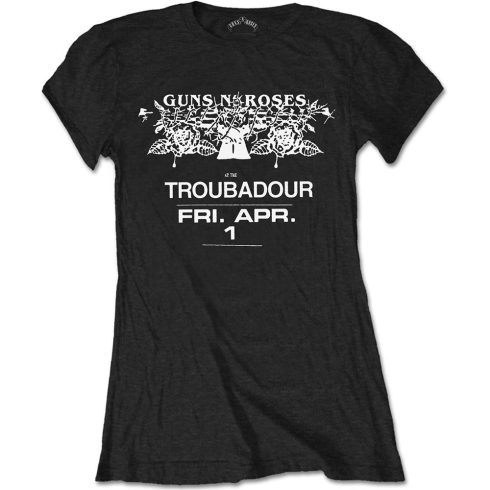 Guns N Roses - Troubadour Flyer női póló