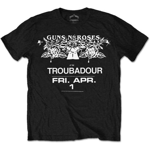 Guns N' Roses - Troubadour Flyer póló