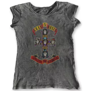   Guns N Roses - Appetite for Destruction Acid Wash női póló