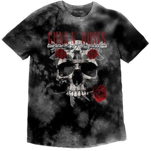 Guns N' Roses - Flower Skull (Dip-Dye) póló