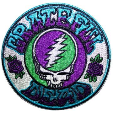   Grateful Dead - Steal Your Face Purple/Green (szőtt) felvarró
