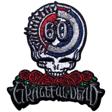   Grateful Dead - 60th Anniversary Skull & Logo (szőtt) felvarró