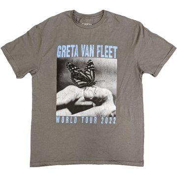 Greta Van Fleet - World Tour Butterfly grey póló