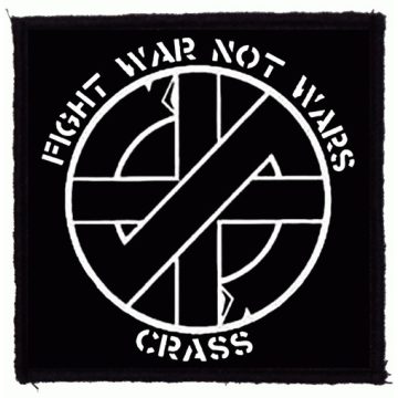CRASS - Fight War Not Wars felvarró