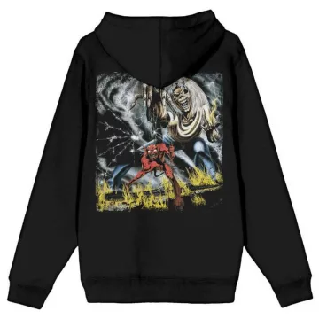  Iron Maiden - Number of the Beast Vintage Logo Faded Edge Album (Back Print) pulóver