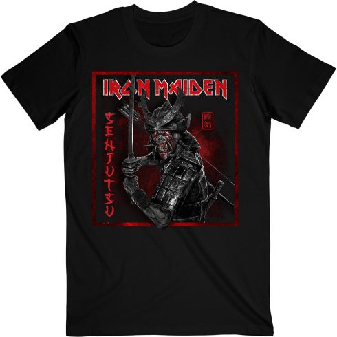 Iron Maiden - Senjutsu Cover Distressed Red póló